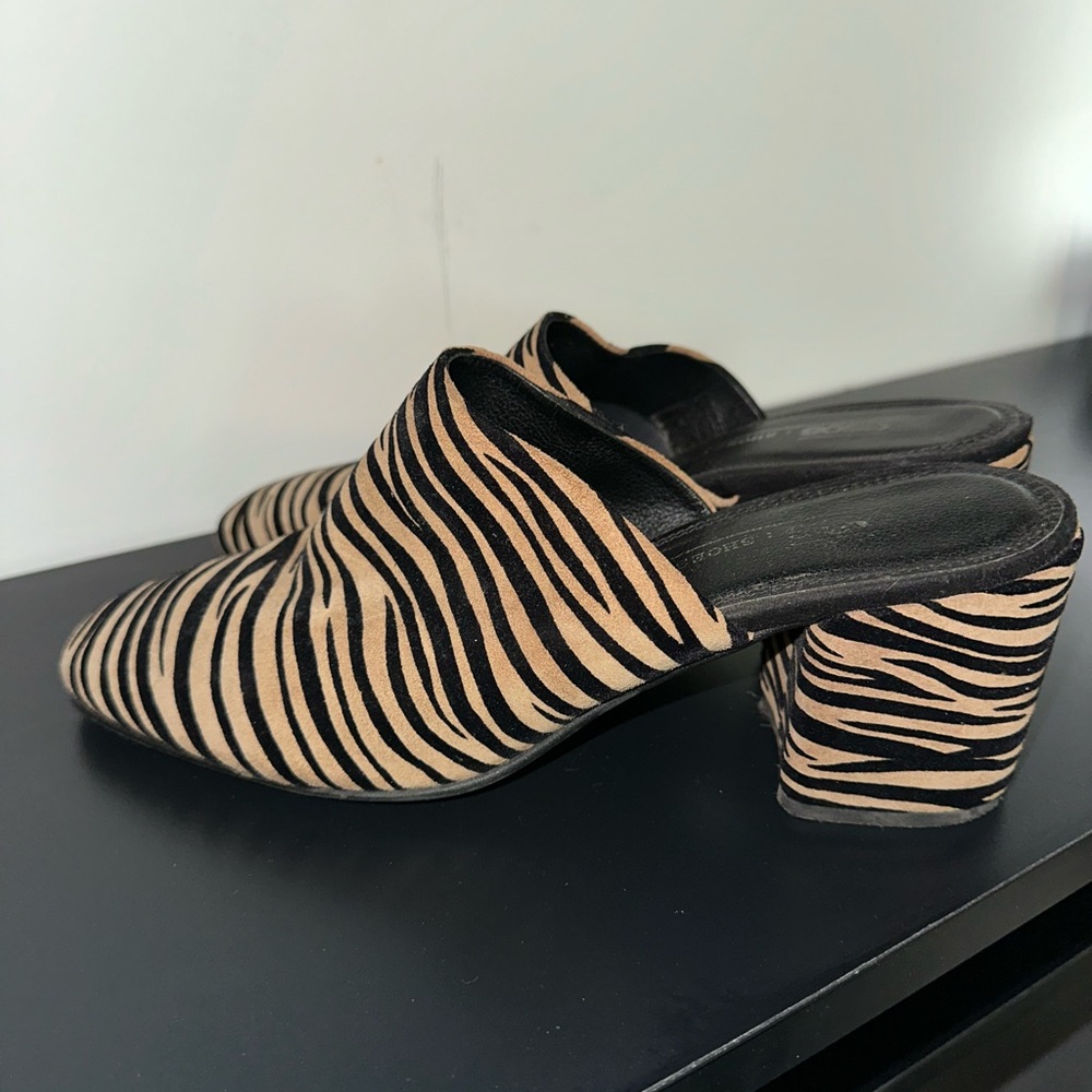 Zebra Print Women's Mules